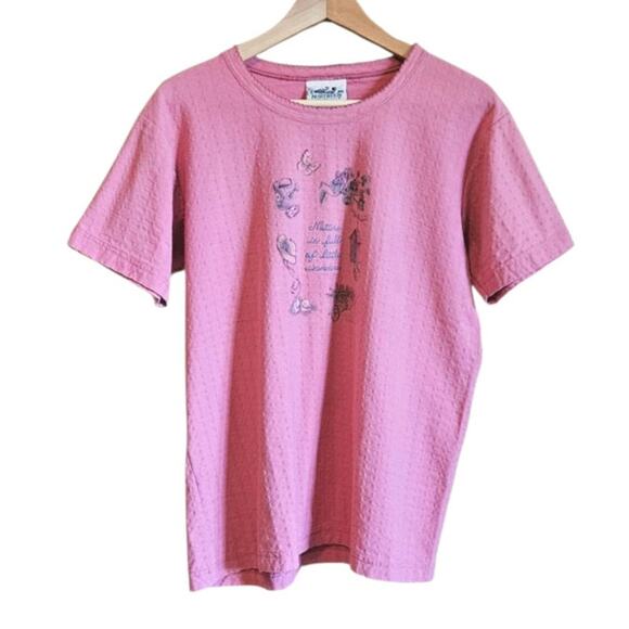 Vintage Northern Reflections Nature is Full of Little Wonders TShirt Pink Large* - Picture 1 of 6